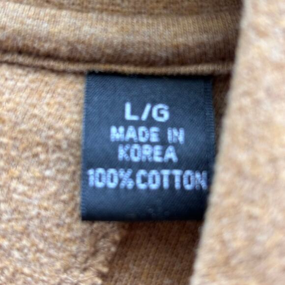 Carnoustie Men's L Pebble Beach Golf Links Tan Quarter Zip Pullover Soft - Picture 5 of 12